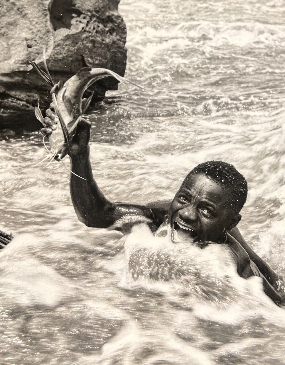 The fishermen of Lualaba, then Belgian Congo in 1948