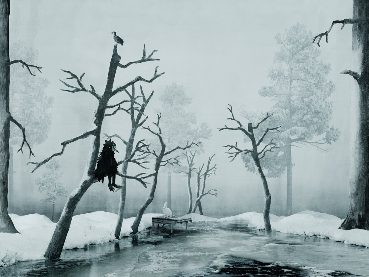 Winter by the silent stream